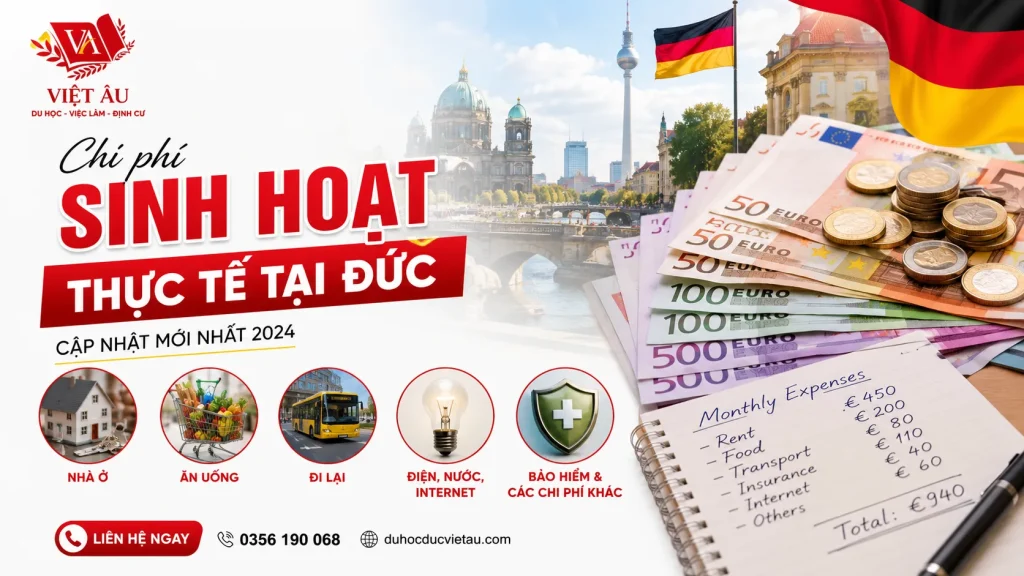 Chi Phí Sinh Hoạt Tại Đức 2026: Sinh Viên Cần Bao Nhiêu Mỗi Tháng?